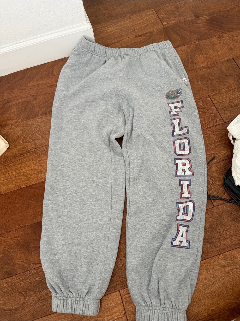 47 Brand Gray Sweatpants with Florida Side Lettering
